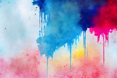 Grunge watercolor background, brush painting style, AI Generatedの素材