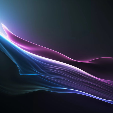 Abstract wave background, trendy pattern, AI Generatedの素材