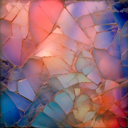 Abstract composed of translucent and iridescent opal background, AI Generatedの素材