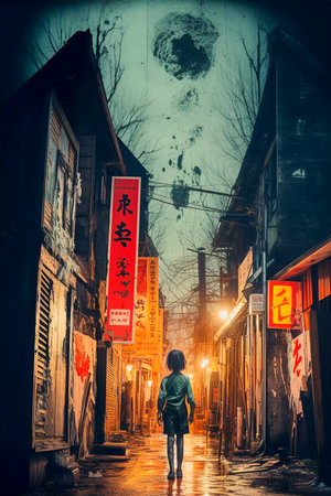 Nightmare Fuel: Bone-Chilling Horror Poster Art, AI Generatedの素材