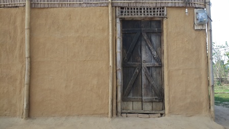 Vintage wallの写真素材