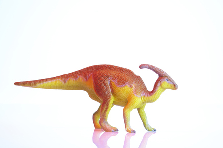 Isolated dinosaur model on white backgroundの写真素材