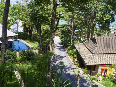 Beautiful hotel interior design at Moo Koh Surinのeditorial素材