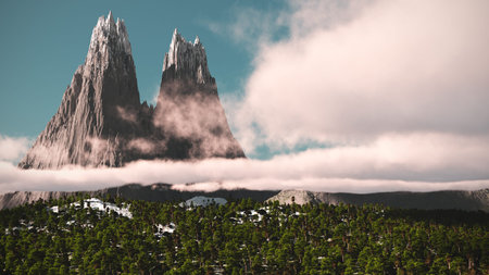 fantasy landscapeの写真素材