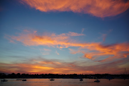 This is an aerial view of Port Washington, DC - USAの写真素材