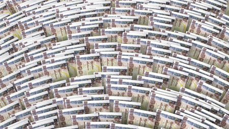 stack of 1000 Baht Thai money : Thailand Currency 1000 Bahtの写真素材