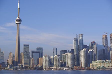 The beautiful Toronto Islands. The islands are a popular recreational destination. Toronto, Ontario, Canadaのeditorial素材