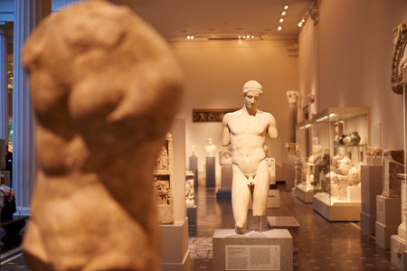 NEW YORK, USA - November 17, 2016: The American museum of Natural History. Upper West Side of Manhattan, Central Park West, NYのeditorial素材