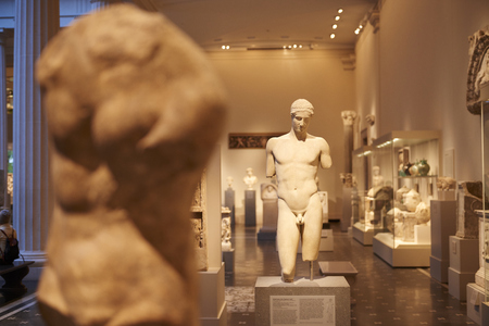 NEW YORK, USA - November 17, 2016: The American museum of Natural History. Upper West Side of Manhattan, Central Park West, NYのeditorial素材