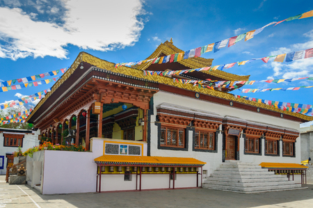 Tibetan traditional Monastery Leh Ladakh, Indiaの写真素材