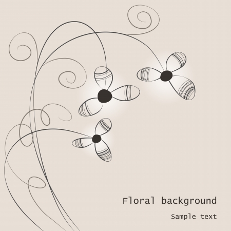 floral backgroundのイラスト素材