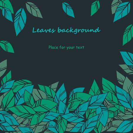 leaves backgroundのイラスト素材
