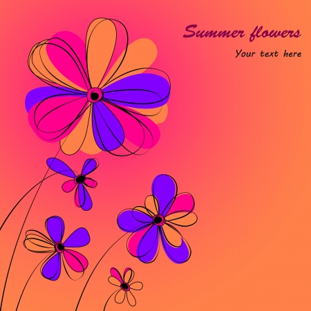 floral backgroundのイラスト素材