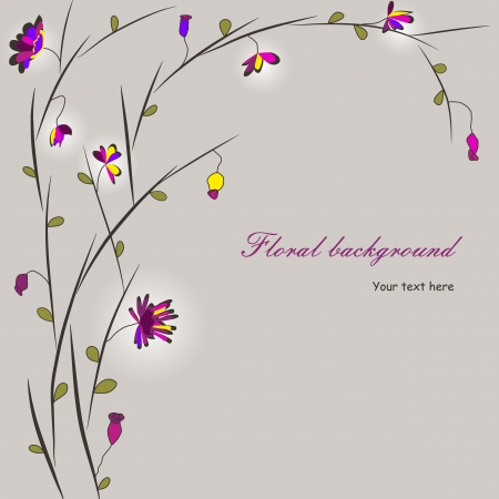 floral backgroundのイラスト素材
