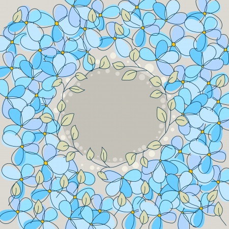 cute floral cardのイラスト素材