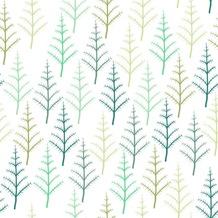 seamless treesのイラスト素材