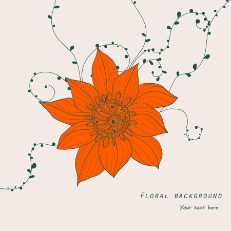floral backgroundのイラスト素材