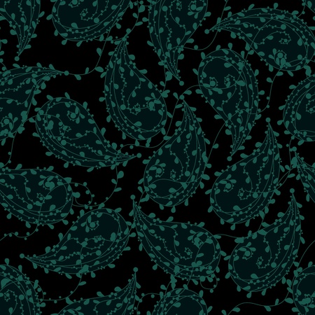 seamless paisley ornamentのイラスト素材