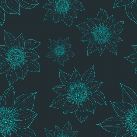 seamless flowersのイラスト素材
