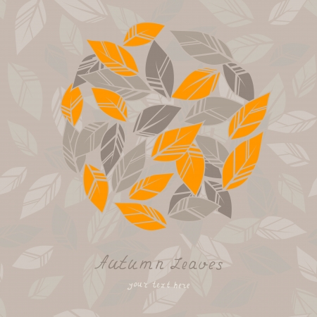 autumn tree backgroundのイラスト素材