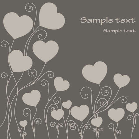 hearts backgroundのイラスト素材