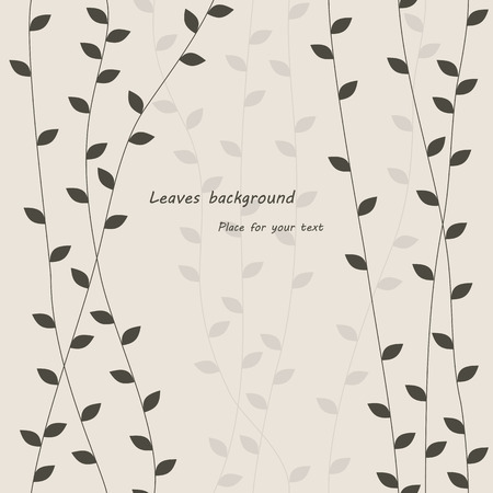 leaves backgroundのイラスト素材