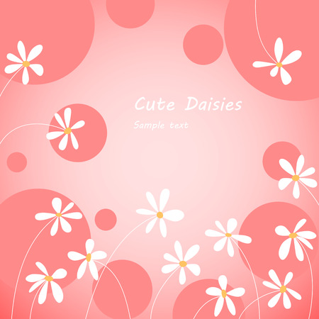 cute daisiesのイラスト素材