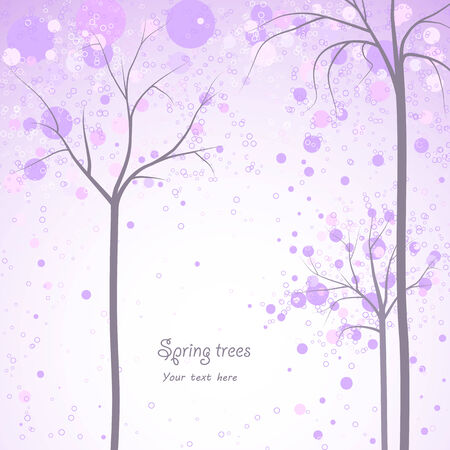 spring trees backgroundのイラスト素材