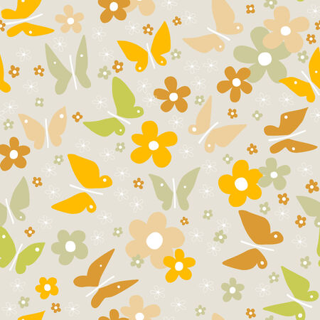 seamless floral patternのイラスト素材