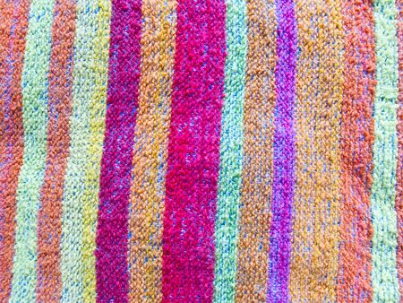 Pretty striped towelの写真素材