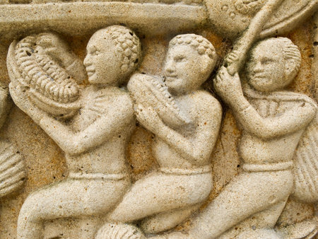 Thai style molding artの写真素材