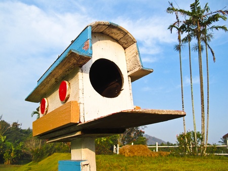 a old wooden mail box の写真素材