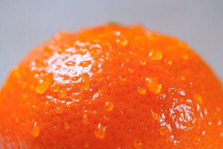 Wet orange, Orange with water dropの写真素材