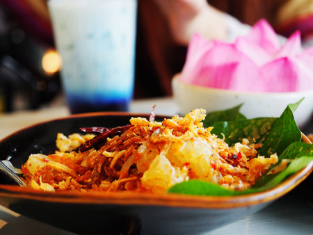 Spicy pomelo salad  Thai style
