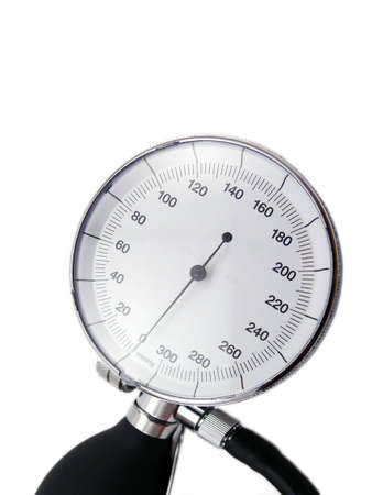 Pressure gauge isollated on white backgroundの写真素材