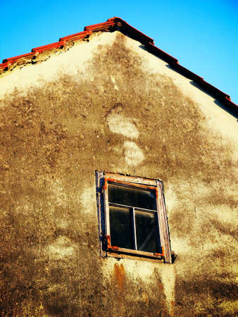 Window on old houseの写真素材