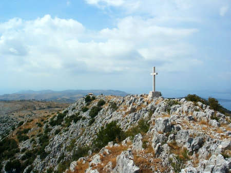 Sea view from croatian island Hvar 2の写真素材