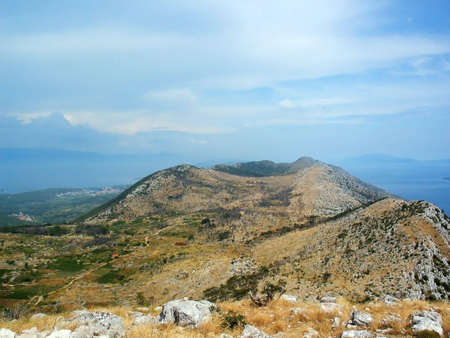 Sea view from croatian island Hvar 3の写真素材
