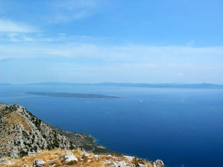 Sea view from croatian island Hvar 5の写真素材