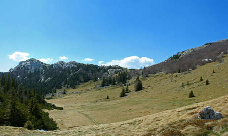 Mountain scene, Velebit, Croatiaの写真素材
