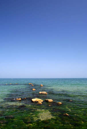 Black sea beach in Bulgariaの写真素材