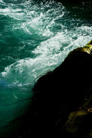 Forest river flow detailの写真素材