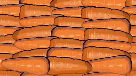 seamless background (texture) with fresh carrots