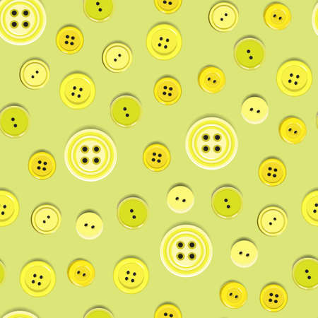 seamless pattern of buttons of different sizesのイラスト素材