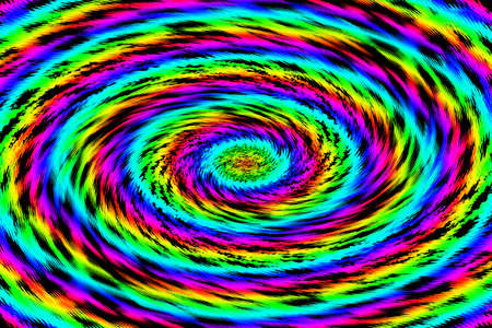 A colored light vortex. Abstract background that gives a fast-moving atmosphereの写真素材