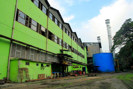Yogyakarta, Indonesia, 05/01/2015. PT Madubaru Madukismo's sugar factory was built in 1955. The scrap metal from the factory was transported to Thailand and used to build the legendary Kwai Bridge.のeditorial素材