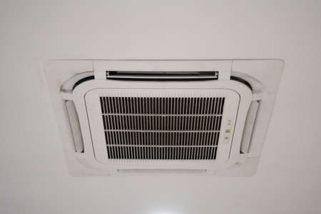 Air Conditioning with a design planted on the roof of the room gives a neat and elegant impressionの写真素材
