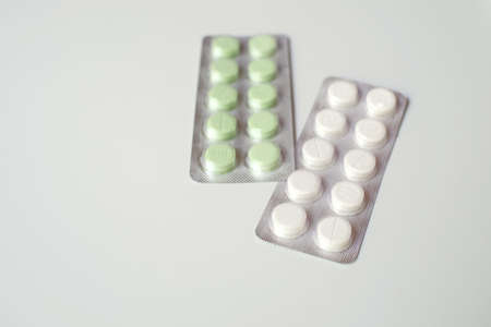 Drugs that are still neat in packaging.の写真素材