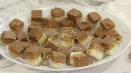 Katirisala Cake, a sweet snack of the Bugis tribe which is often served at various traditional events such as wedding ceremonies.の写真素材