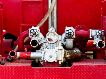 Firefighting machine hydraulics tool of fire engine